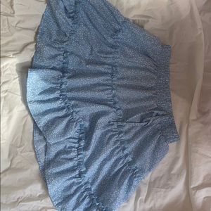 SHEIN Blue Petal Skirt